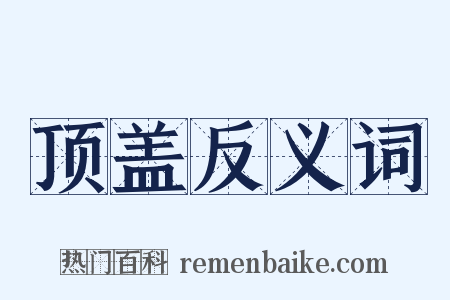 顶盖反义词是什么意思的图片